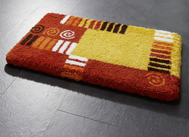 Badgarnituren - Badgarnitur mit rutschhemmend latexierter Rückseite, in Größe 100 (Vorleger halbrund, 50/ 80 cm) bis 112 (WC-Deckelbezug, 47/ 50 cm), in Farbe GRÜN Ansicht 3