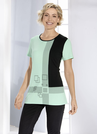 Shirt in Farb- und Muster-Mix in 2 Farben