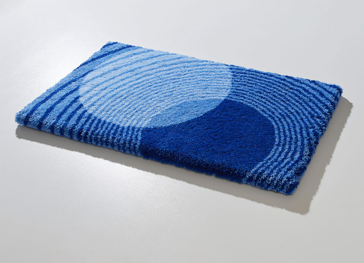 Badgarnituren - Badgarnitur von LineaDue mit rutschhemmender Rückseite, in Größe 100 (Vorleger halbrund, 50/ 80 cm) bis 112 (WC-Deckelbezug, 47/ 50 cm), in Farbe GRÜN Ansicht 2