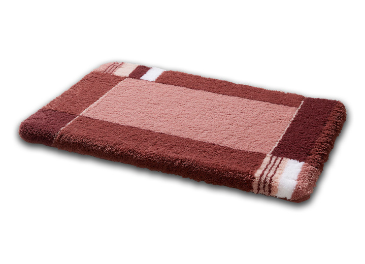 - Badgarnitur von Kleine Wolke mit rutschhemmender Rückseite, in Größe 101 (Teppich, 50/ 65 cm) bis 108 (Stand-WC-Vorleger, 50/ 50 cm), in Farbe ROSA