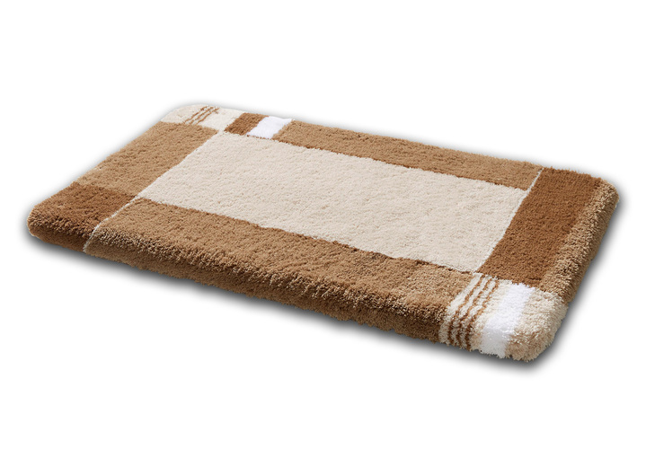 - Badgarnitur von Kleine Wolke mit rutschhemmender Rückseite, in Größe 101 (Teppich, 50/ 65 cm) bis 108 (Stand-WC-Vorleger, 50/ 50 cm), in Farbe TAUPE
