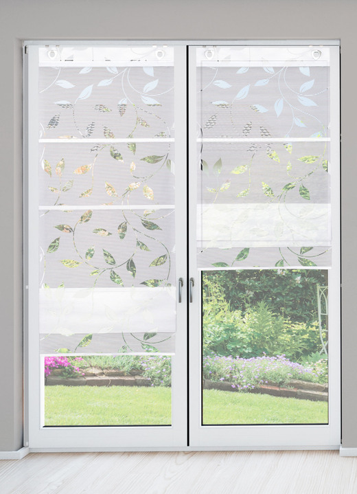 Rollos - Luftig-leichtes und superpraktisches Magnetrollo, in Größe 316 (H130xB 45 cm) bis 328 (H210xB 70 cm), in Farbe WEISS Ansicht 1