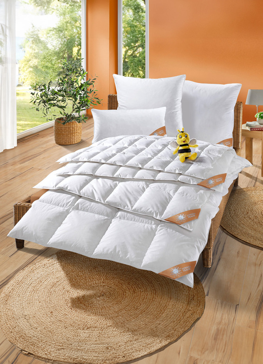 Bettwaren - Bettwarenprogramm Sommertraum aus dem Hause Spessarttraum, in Größe 103 (135/200 cm) bis 403 (Sparset, 4-teilig), in Farbe WEISS Ansicht 3