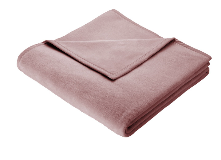 Decken - Supersofte Schlafdecke aus reiner Baumwolle, in Größe 185 (Schlafdecke, 100x150 cm) bis 325 (Schlafdecke, 150x220 cm), in Farbe ROSÉ Ansicht 1