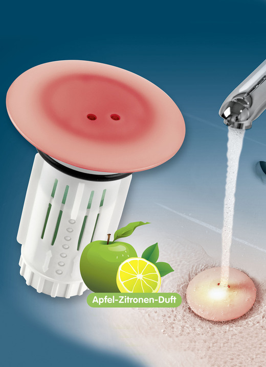 - Abfluss-Fee, in Farbe WEISS, in Ausführung mit LED-Farbwechselfunktion Ansicht 1