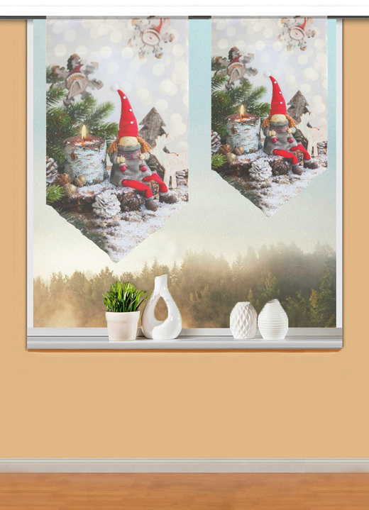 Fensterdekorationen - Fensterbehang mit Stangendurchzug, in Größe 309 (80x40 cm) bis 318 (100x60 cm), in Farbe MULTICOLOR Ansicht 1