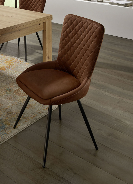 Stühle & Sitzbänke - Stühle im 2er-Set mit Stil und Qualität, in Farbe BRAUN Ansicht 1