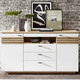 Sideboards - Sideboard mit Softclose-Funktion, in Farbe WEISS-EICHE ARTISAN – Farbe WEISS-EICHE ARTISAN – Ansicht 1
