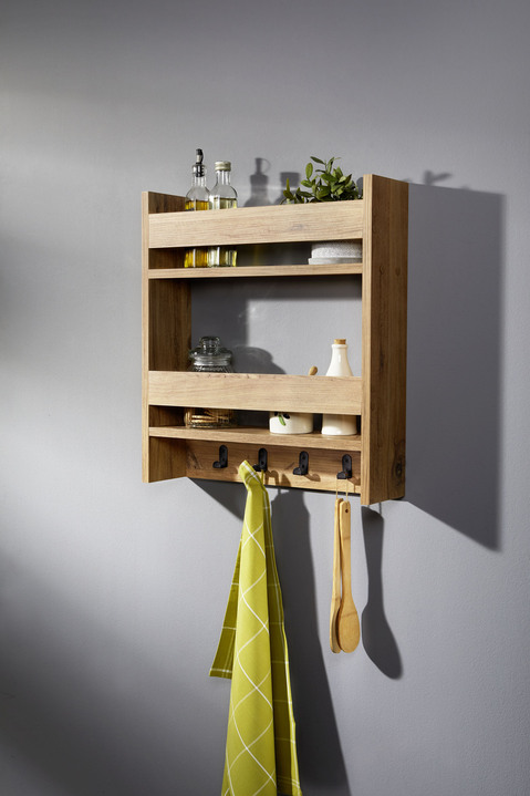 Küchenmöbel - Funktionales Wandregal, in Farbe EICHE Ansicht 2