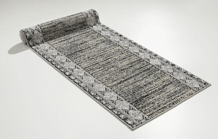 Läufer & Stufenmatten - Hochwertiger Läufer nach Wunschmaß mit Rankenmotiv, in Größe 101 (Läufer, 67 cm breit) bis 106 (Läufer, 100 cm breit), in Farbe BRAUN Ansicht 4