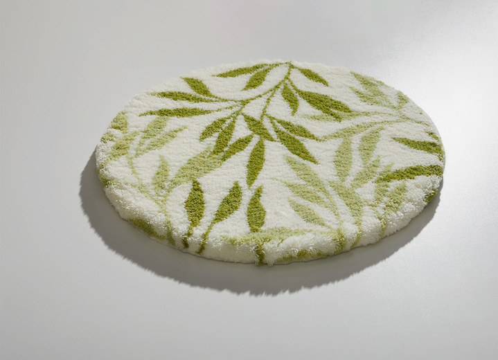 Badgarnituren - Badgarnitur von Grund mit rutschhemmender Rückseite, in Größe 100 (Vorleger halbrund, 50/ 80 cm) bis 112 (WC-Deckelbezug, 47/ 50 cm), in Farbe BEIGE Ansicht 4