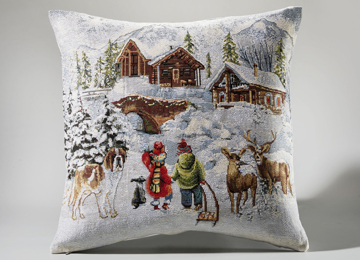 Tischdecken - Winterliche Tisch- und Raumdekoration in Gobelin-Qualität, in Größe 100 (2x Platzset, 33/ 45 cm) bis 404 (Kissenbezug, 45/ 45 cm), in Farbe MULTICOLOR Ansicht 4