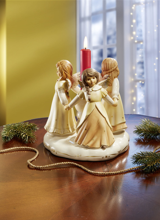 Goebel-Figuren - Kerzenhalter aus dem Hause Goebel, in Farbe CHAMPAGNER Ansicht 1