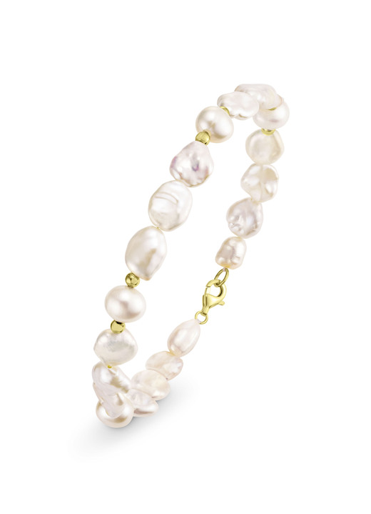 Armbänder - Armband mit SW-Zuchtperlen und Keshi-Perlen, in Farbe  Ansicht 2