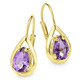 - Ohrringe mit echt Amethys, in Farbe  – Ansicht 2