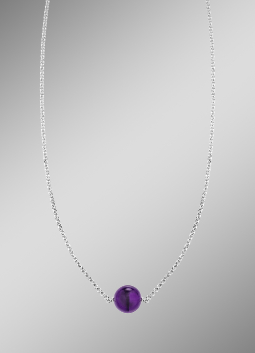 Halsketten - Halskette mit echt Amethyst, in Farbe  Ansicht 1