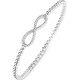 - Kugelketten-Armband aus Silber 925/- fein mit Unendlichkeitssymbol, in Farbe  – Ansicht 2
