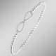 - Kugelketten-Armband aus Silber 925/- fein mit Unendlichkeitssymbol, in Farbe  – Ansicht 1