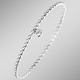 - Kugelketten-Armband aus Silber 925/- fein mit 1 synth. Zirkonia, in Farbe  – Ansicht 1