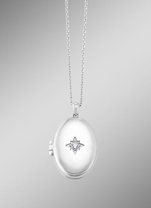 Anhänger - Medaillon mit Ankerkette, in Farbe  Ansicht 2