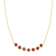 Halsketten - Halskette in Gold mit Rubin, in Farbe  – Ansicht 2
