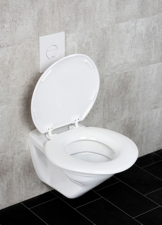 Sitzhilfen - Toilettensitz XXL mit extra breiter Sitzfläche, in Farbe WEISS Ansicht 1