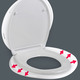 - Toilettensitz XXL mit extra breiter Sitzfläche, in Farbe WEISS – Farbe WEISS – Ansicht 2