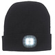Thermokleidung - Modische Mütze mit integrierter, herausnehmbarer LED-Lampe, in Farbe SCHWARZ – Farbe SCHWARZ – Ansicht 1