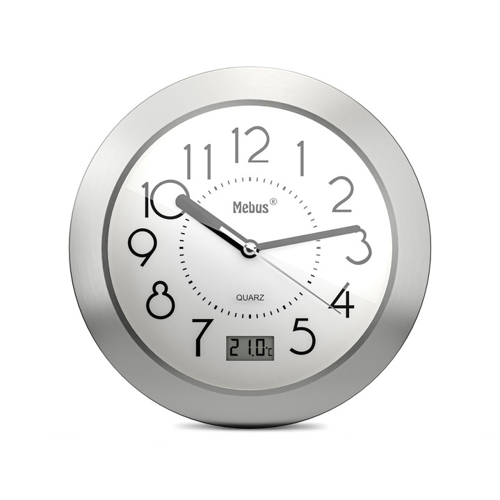 Uhren - Badezimmeruhr mit extragroßen Ziffern , in Farbe WEISS Ansicht 1