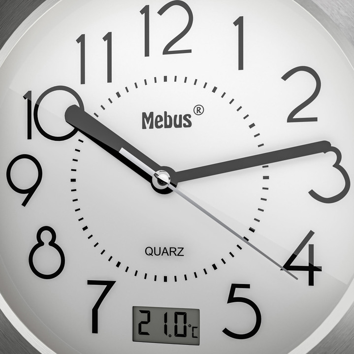 - Badezimmeruhr mit extragroßen Ziffern, in Farbe WEISS Ansicht 2