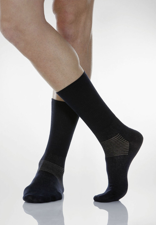 Gesundheitsstrümpfe - Diabetiker-Socken oder -Kniestrümpfe, in Größe L bis XL, in Farbe MARINE, in Ausführung Socken Ansicht 1