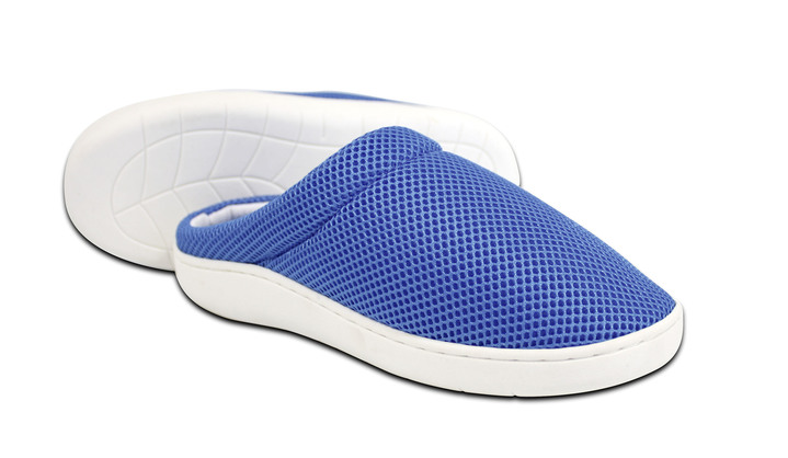 Gesundheitsschuhe - Gel-Slipper, in Größe L bis XXL, in Farbe BLAU-WEISS Ansicht 2