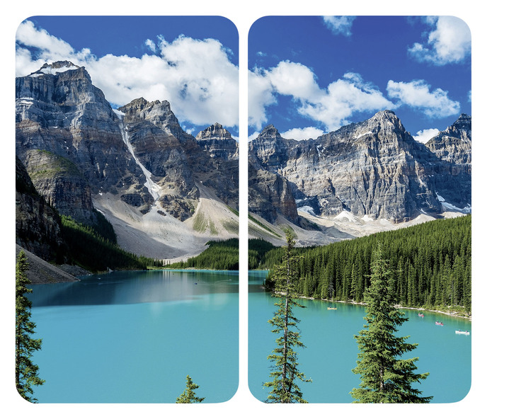 Haushaltshelfer - Herdabdeckplatten Bergsee, 2er-Set, in Farbe BERGSEE Ansicht 2