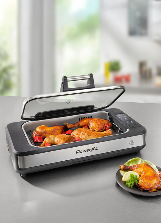 Kochen & Grillen - PowerXL Smokeless Indoor-Grill, in Farbe SCHWARZ Ansicht 3