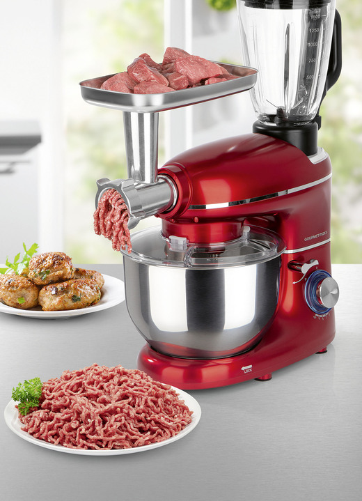 Backen - Profi-Küchenmaschine mit Planetenrührwerk, in Farbe ROT Ansicht 2