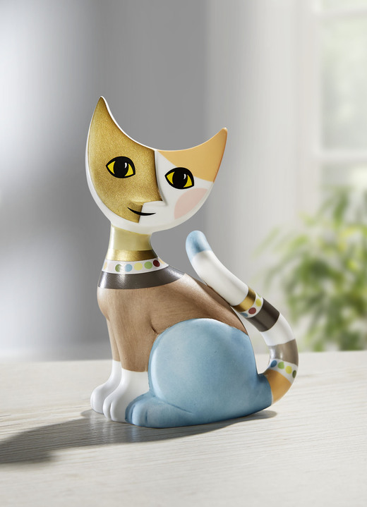 Figuren - Katze Nero der Künstlerin Rosina Wachtmeister, in Farbe BUNT