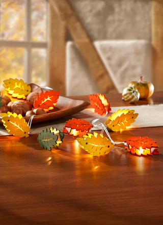 Batteriebetriebene Lichterkette Herbst