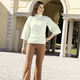 Damenmode - Hose in modischer Weite – Farbe CAMEL – Ansicht 4 Damenmode - Hose in modischer Weite, in Größe 018 bis 092, in Farbe CAMEL – Farbe CAMEL – Ansicht 4