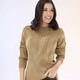 Basics - Pullover mit diagonalem Rippensaum, in Größe L(44/46) bis XS(32/34), in Farbe CAMEL – Farbe CAMEL – Ansicht 2