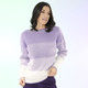 Langarm - Pullover in Perlfang – Farbe FLIEDER-ECRU – Ansicht 1 Langarm - Pullover in Perlfang, in Größe L(44/46) bis XS(32/34), in Farbe FLIEDER-ECRU – Farbe FLIEDER-ECRU – Ansicht 1