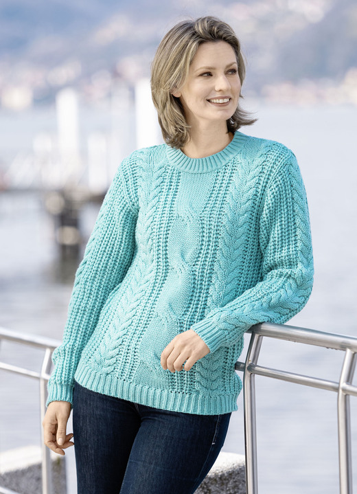 SALE % - Pullover in Grobstrick, in Größe 034 bis 050, in Farbe MINT Ansicht 2