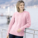 SALE % - Pullover in Grobstrick, in Größe 034 bis 050, in Farbe MINT – Farbe ROSÉ – Ansicht 1