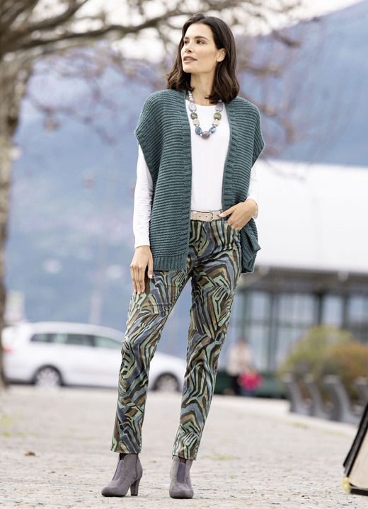 Basics - Strickweste mit Alpaka , in Größe L(44/46) bis XL(48/50), in Farbe MARINE Ansicht 4