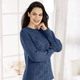 Basics - Pullover in Strickmix – Farbe NACHTBLAU – Ansicht 2 Basics - Pullover in Strickmix, in Größe 036 bis 052, in Farbe TAUPE – Farbe NACHTBLAU – Ansicht 2