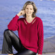 Basics - Pullover mit Cut-Outs, in Größe 036 bis 052, in Farbe ROT