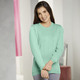Basics - Pullover mit Schurwolle – Farbe MINT – Ansicht 2 Basics - Pullover mit Schurwolle, in Größe 038 bis 052, in Farbe ROYALBLAU – Farbe MINT – Ansicht 2