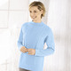 Basics - Pullover mit Schurwolle, in Größe 038 bis 054, in Farbe BLEU