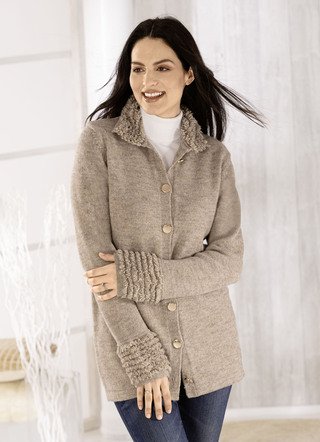 Strickjacke in angenehm flauschiger Qualität