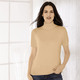 Basics - Pulli in edel glänzender Qualität – Farbe CAMEL Basics - Pulli in edel glänzender Qualität, in Größe 036 bis 052, in Farbe WOLLWEISS