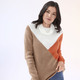 Langarm - Pullover in superflauschiger Qualität – Farbe CAMEL-ORANGE-WOLLWEISS – Ansicht 1 Langarm - Pullover in superflauschiger Qualität, in Größe L(44/46) bis XS(32/34), in Farbe CAMEL-ORANGE-WOLLWEISS – Farbe CAMEL-ORANGE-WOLLWEISS – Ansicht 1
